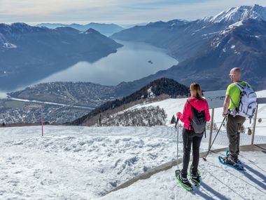 Découvrez Ascona-Locarno en raquettes à neige