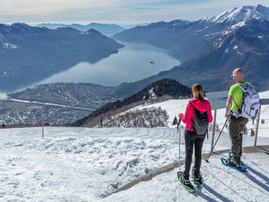 Scoprire Ascona-Locarno con le racchette da neve