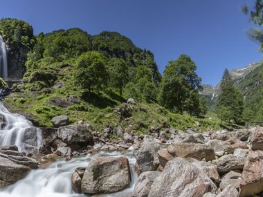The heart of the Canton Ticino in the Verzasca Valley 