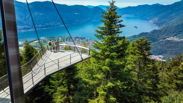 Cardada Cimetta mit der Familie: vom See zum Gipfel