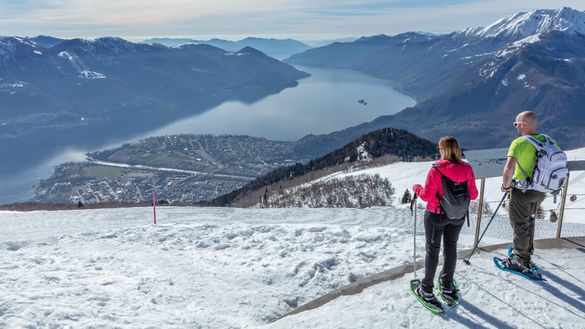 Découvrez Ascona-Locarno en raquettes à neige