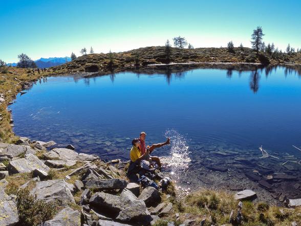 Alpine lake of Salei