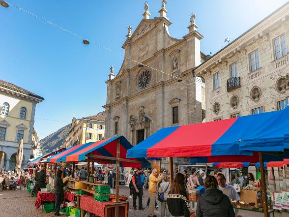 The market of Bellinzona
